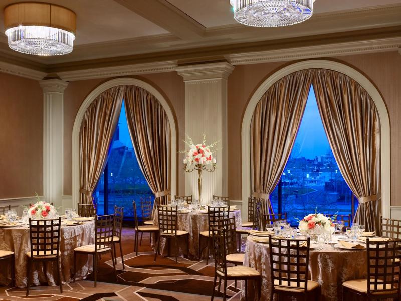 The Whitehall Ballroom decorated for a reception