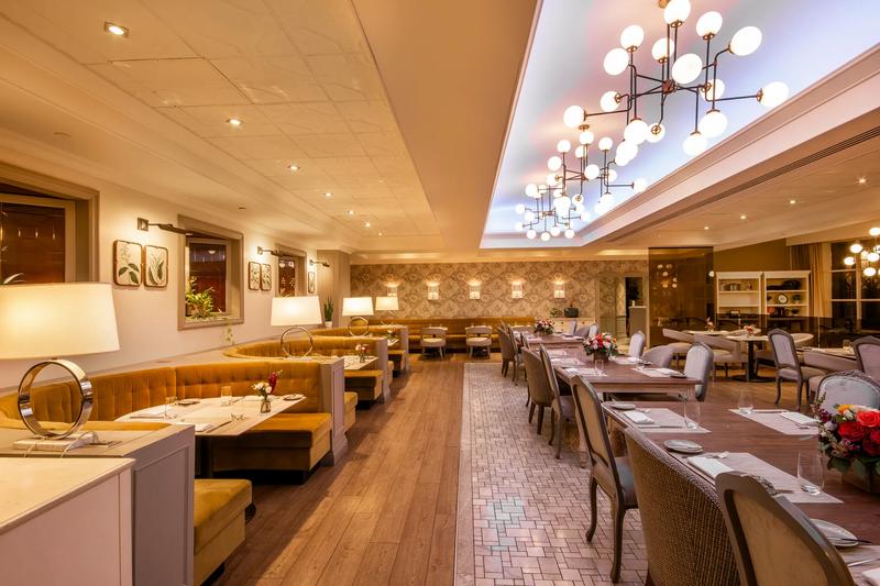 The booths at the Signature Restaurant